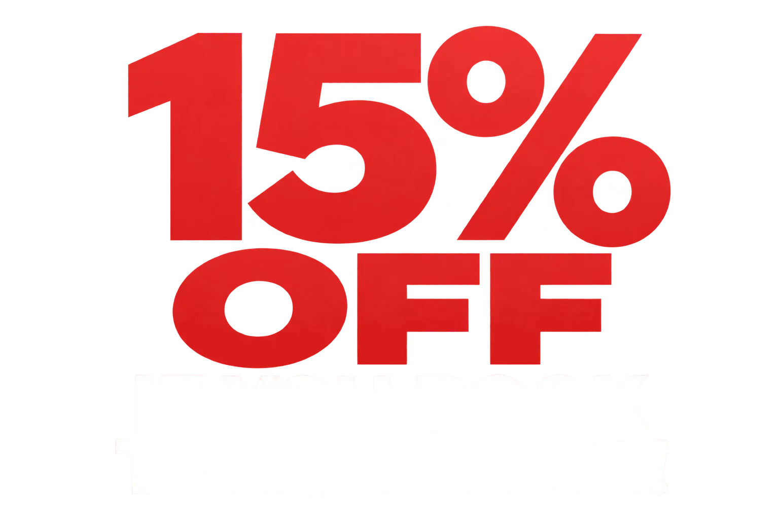 15% off if you book through us
